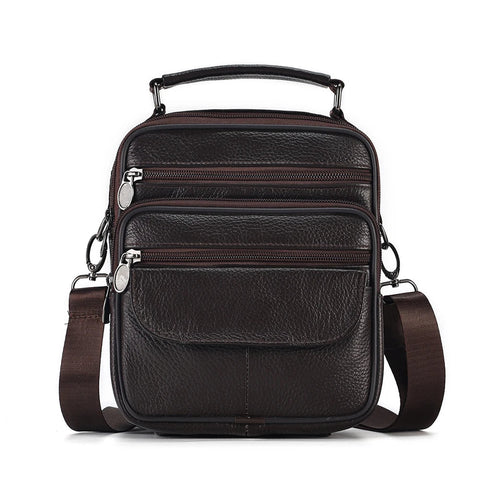 JOYIR Men Genuine Leather Crossbody Bags Messenger Bag for Male Trendy Shoulder Bags Casual Travel Sling Bag Handbags Zen fit plus