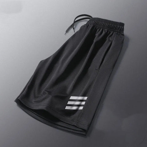 New Black Running Shorts Men Striped Printing Loose Basketball Sport Gym Breathable Shorts Fitness Training Workout Bottom Male Zen fit plus