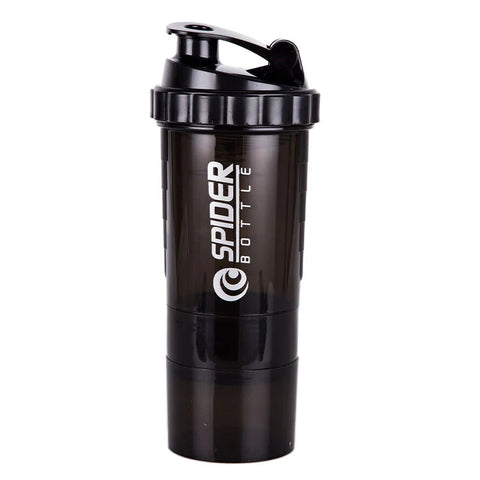 3 Layers Shaker Protein Bottle Powder Shake Cup Large Capacity Water Bottle Plastic Mixing Cup Body-Building Exercise Bottle Zen fit plus