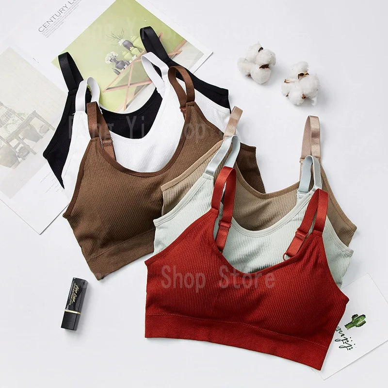 Women's seamless bra Full Cup Breathable bra Breathable comfort Sleep bra Running Fitness Sports bra Suspenders Zen Fit Plus