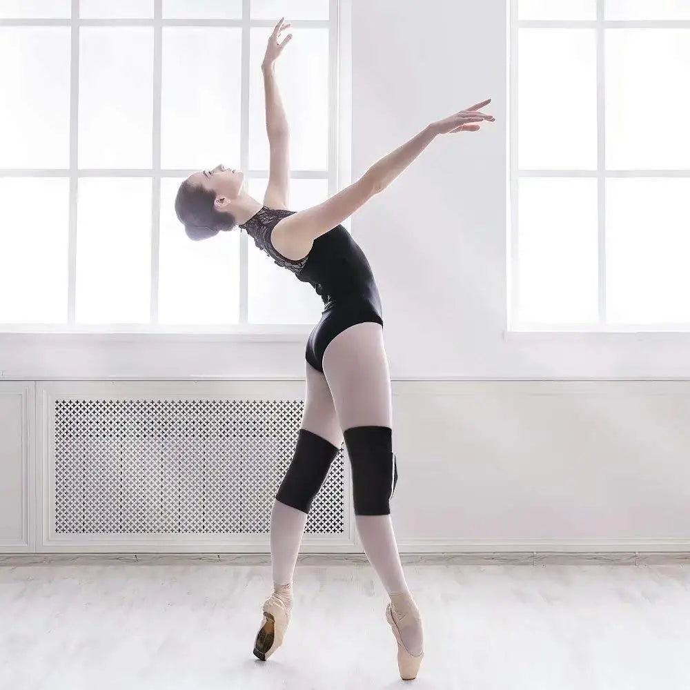 1 Pair Sports Knee Pads Adults Kid Dance Knee Protector Elastic Thicken Sponge Knees Brace Support for Gym Yoga Workout Training Zen fit plus