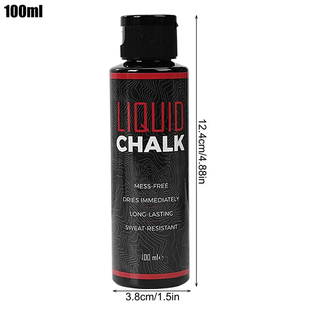 50ml/100ml Liquid Chalk Sweat-Resistant Workout Magnesium Powder Anti-slip Cream Grip Weight Lifting Climbing Gym Sports Chalk - Zen Fit Plus