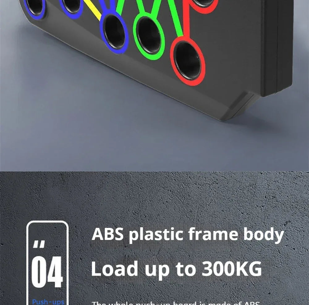 Foldable Multi-Functional Push Up Board Chest Abs Training Equipment Portable Home Gym Fitness Tool for Men Core Workout - Zen Fit Plus