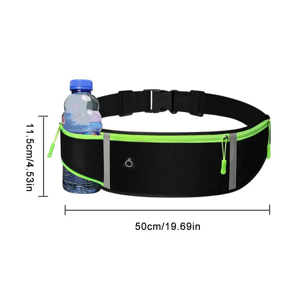 Running Waist Bag Runner Belt Workout Gear Gym Fitness Fanny Pack Jogging Pocket Belt for Phone Water Bottle Women Men Zen fit plus