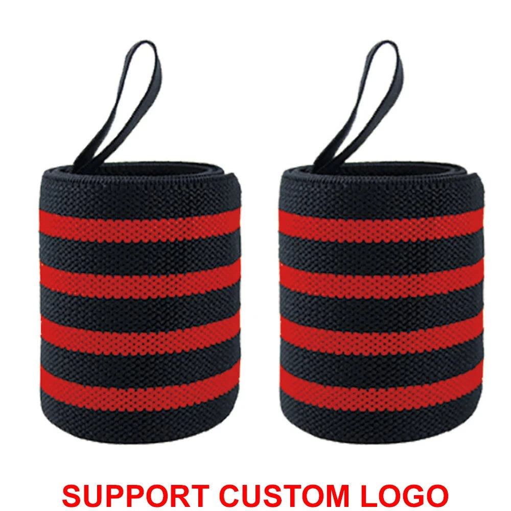 1 Pair Wristband Wrist Support Brace Straps Extra Strength Weight Lifting Wrist Wraps Bandage Fitness Gym Training Custom Logo Zen Fit Plus