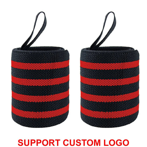 1 Pair Wristband Wrist Support Brace Straps Extra Strength Weight Lifting Wrist Wraps Bandage Fitness Gym Training Custom Logo Zen Fit Plus