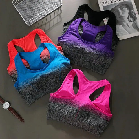Seamless Sports Bra, Shock-absorbing, Steel Ring Free, Fashionable Vest, Breathable, Quick Drying Yoga Vest, Stress Free Fitness Zen fit plus