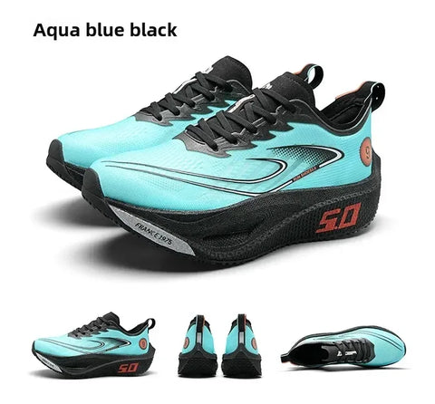 Unisex 2025 Full Carbon Plate Running Shoes Professional Marathon Racing Lightweight Bounce Cushion Breathable Sports Sneakers - Zen Fit Plus