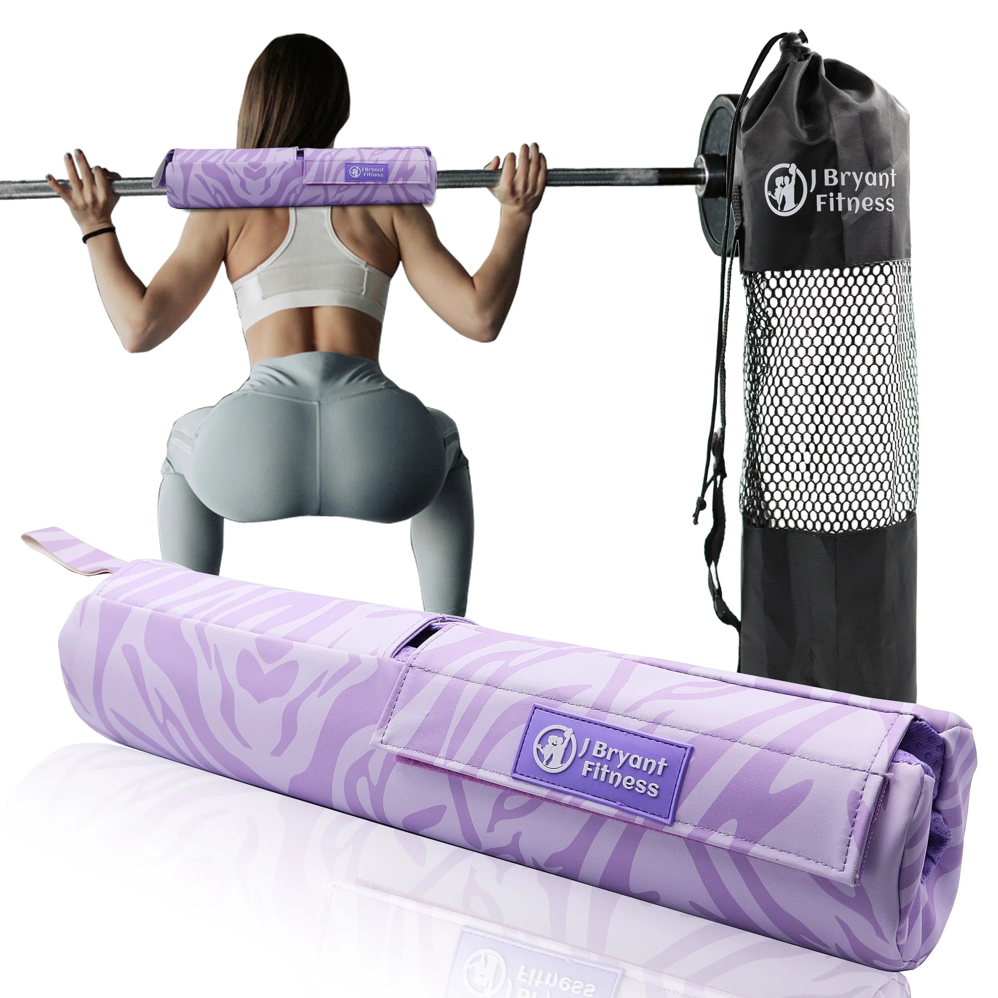 Barbell Pad for Squats and Hip Thrust Leather Pads Relief Pressure from Neck Weightlifting Gym Fitness equipment Zen fit plus