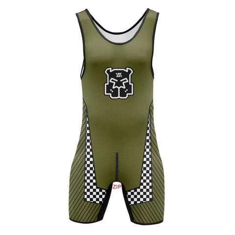 Mens Wrestling Singlets Front And Back Zipper Dog SexyMan Bodysuits RT One-Piece Undershirts Powerlifting Sleeveless Sleepwear Zen fit plus