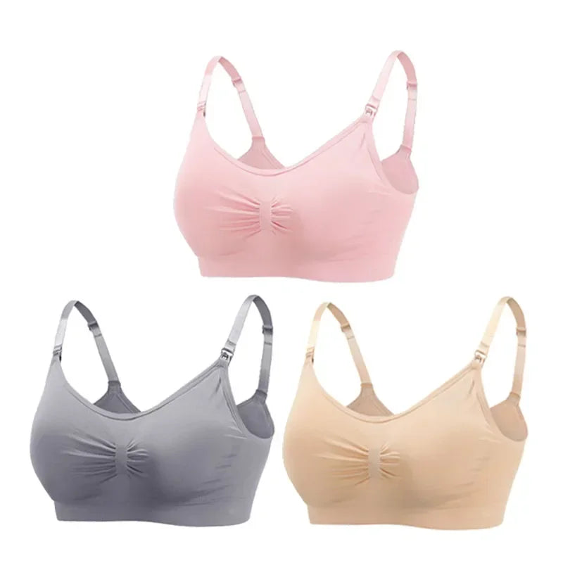 3PC/lot Maternity Nursing Bras Cotton Breastfeeding Pregnant Women Pregnancy Underwear Breast Feeding Bra Clothing Lactancia Zen Fit Plus