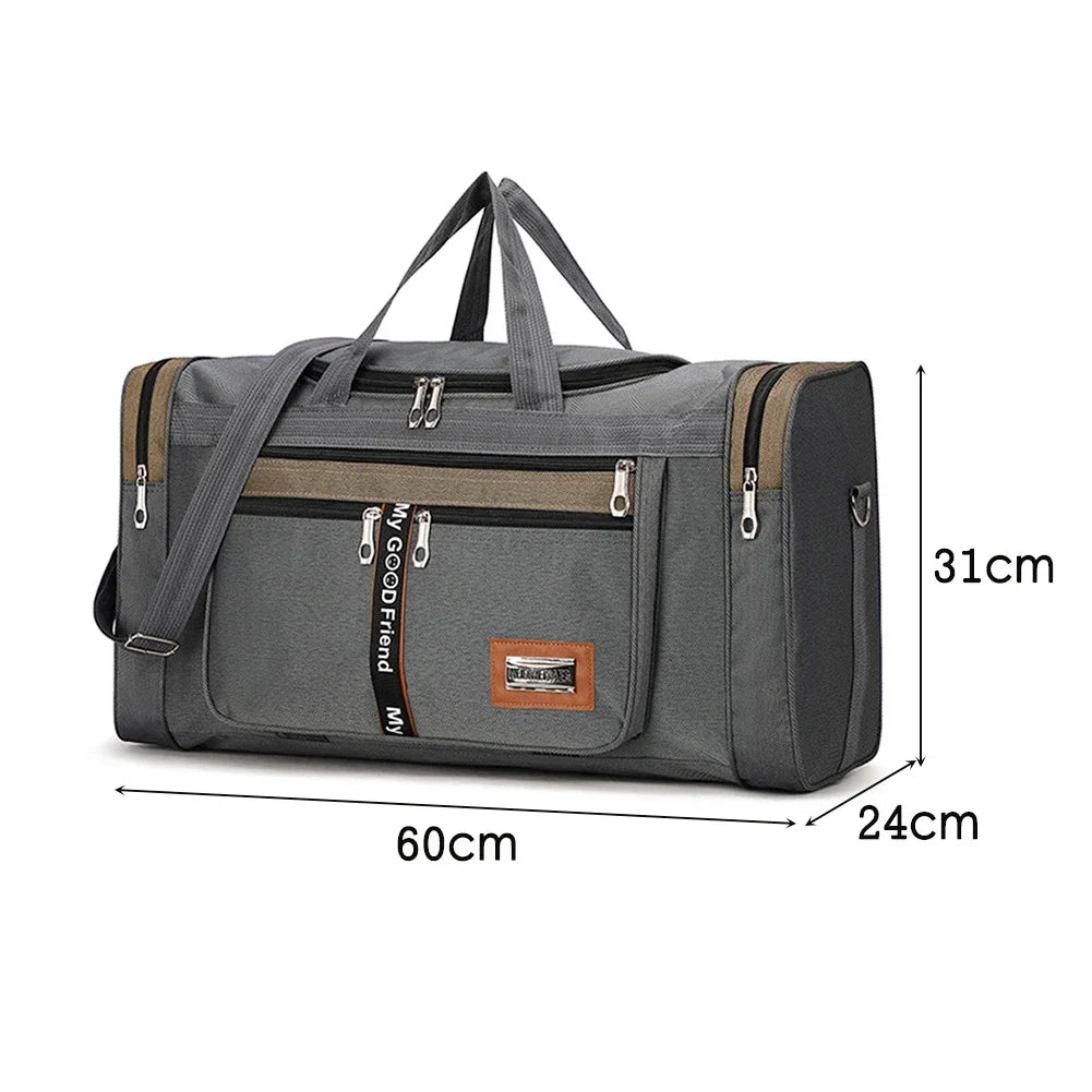 Oxford Dry Wet Separation Bags Large Capacity Portable Gym Bags Multifunctional Wear-resistant Side Zippers for Travel Swimming Zen fit plus