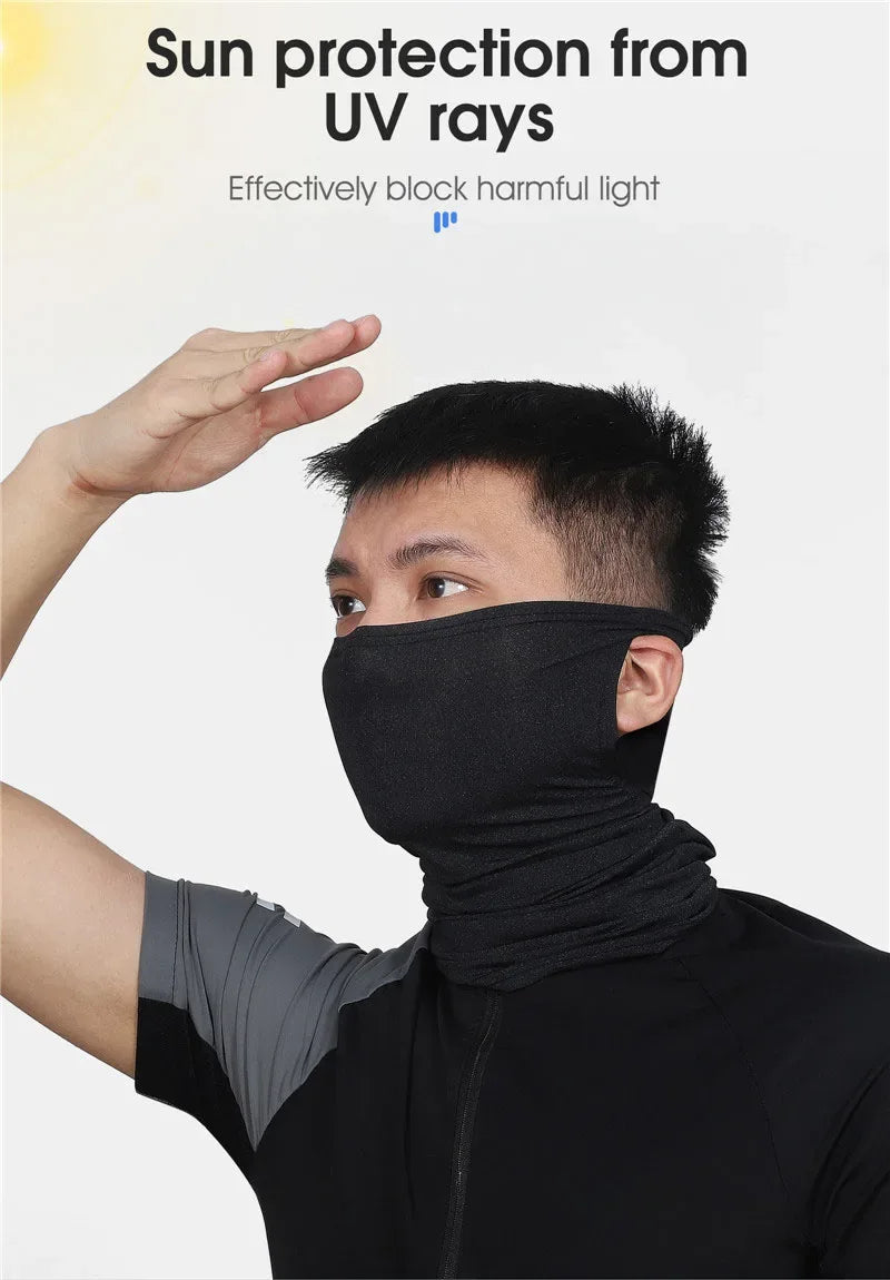 WEST BIKING Breathable Summer Cycling Headwear Ice Silk Anti UV Face Cover Outdoor Sport Running Scarf Dustproof Men Women Mask - Zen Fit Plus