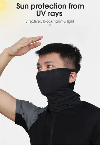 WEST BIKING Breathable Summer Cycling Headwear Ice Silk Anti UV Face Cover Outdoor Sport Running Scarf Dustproof Men Women Mask - Zen Fit Plus