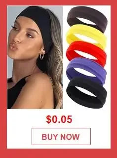 Summer Sports Headbands For Women Fitness Run Yoga Bandanas Solid Color Elastic Hair Bands Stretch Makeup Hair Accessories 2023 - Zen Fit Plus