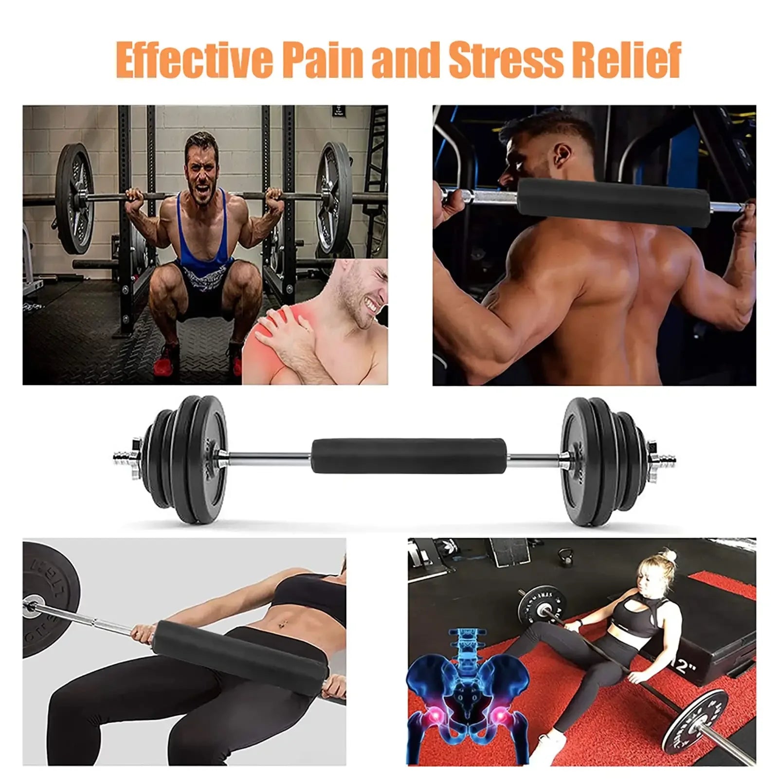 Fitness Barbell Pad Squat Weight Lifting Foam Neck Shoulder Protector Gym Equipment Hip Thrust Pads For Sport Cover Protection - Zen Fit Plus