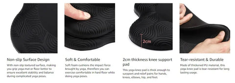 Yoga Kneeling Mat Thickened Flat Support Mat Knee Pad Portable Elbow Pad Yoga Mat Sports Fitness - Zen Fit Plus
