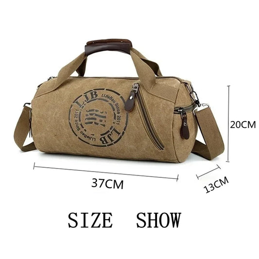 Male Canvas Sport Bag Durable Multifunction Handbag Men Training Gym Bags Women Fitness Shoulder Bag Outdoor Sporting Backpack Zen fit plus