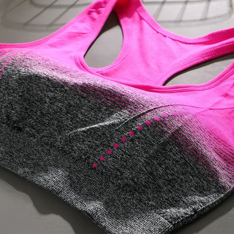 Seamless Sports Bra, Shock-absorbing, Steel Ring Free, Fashionable Vest, Breathable, Quick Drying Yoga Vest, Stress Free Fitness Zen fit plus
