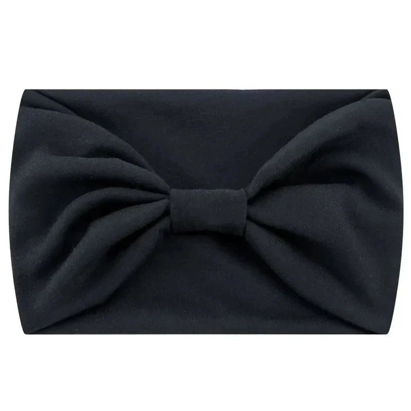 Head Band Women Hair Accessories Solid Wide Headband Bowknot Turbans Wash Face Make-up Hair Band Sports Running Yoga Headbands Zen Fit Plus