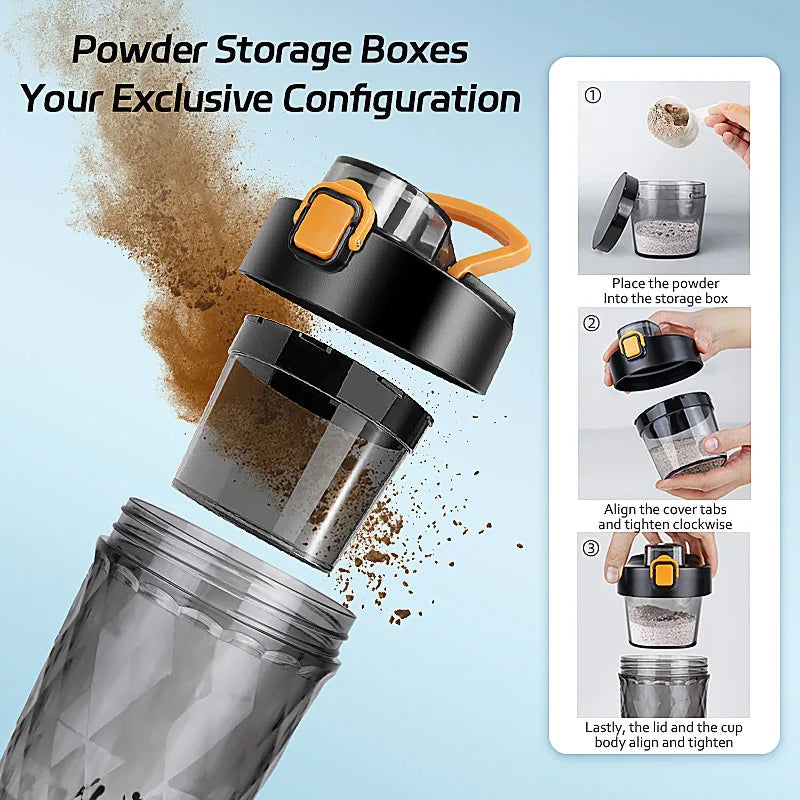 650ml Electric Protein Powder Mixing Cup Automatic Shaker Bottle Mixer Shake Bottle Milk Coffee Blender Kettle fro Gym outdoor Zen fit plus