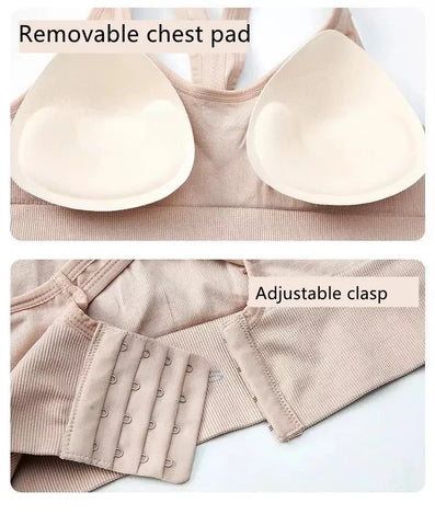 Tank Top Women Gym Women Corset Sports Bra Push Up Crop Top Fitness bra Hollow Breathable Sexy Running Athletic Sportswear - Zen Fit Plus