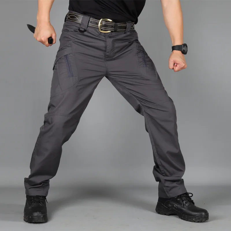 Summer Military Tactical Cargo Pants Casual Trousers Men Wear-resisting Multi-Pockets Quick Dry Outdoor Hiking Work Trousers Men Zen fit plus