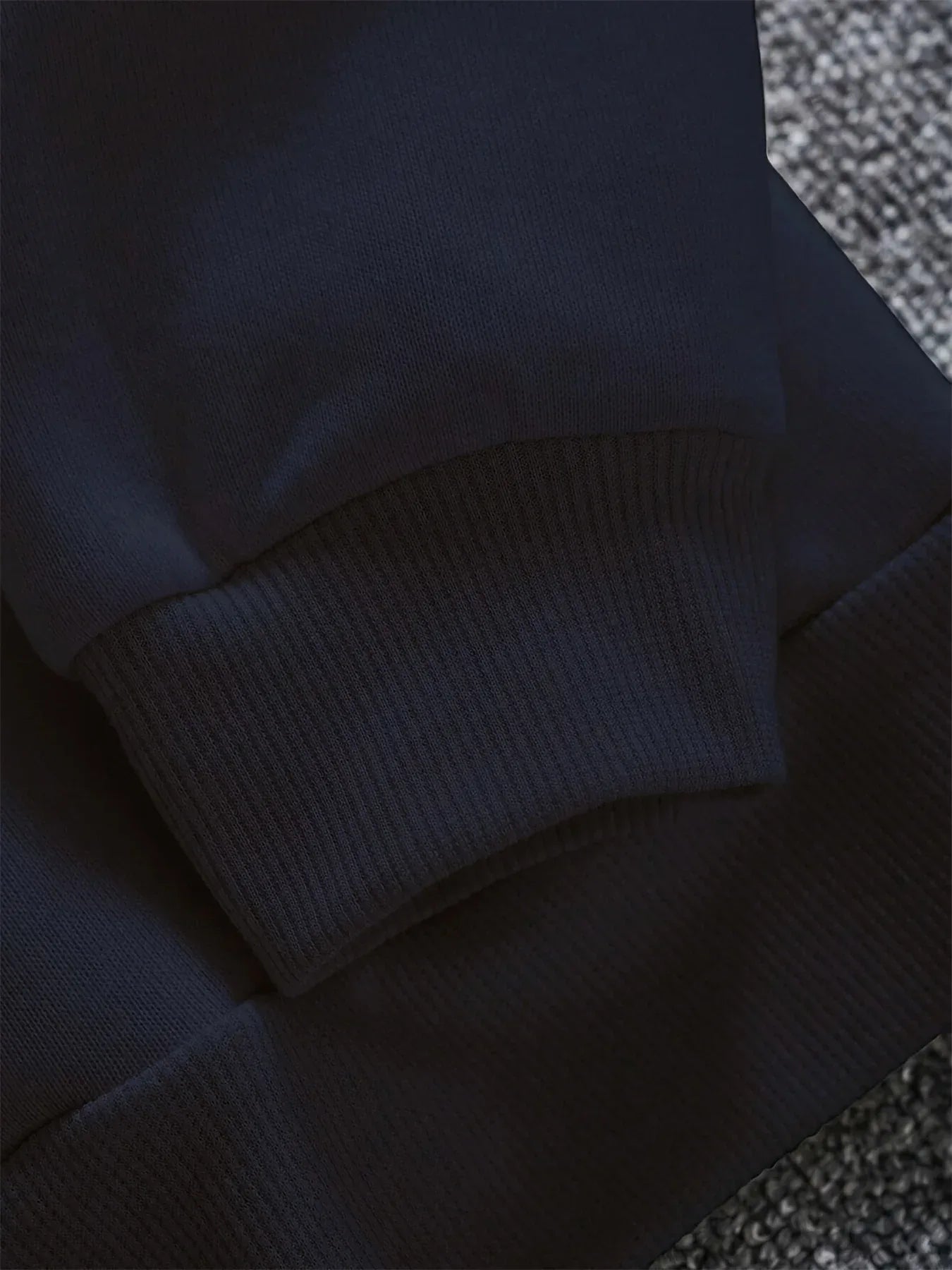 Men's autumn and winter fashionable casual loose futune letter graphic printed long sleeved round neck sweatshirt - Zen Fit Plus