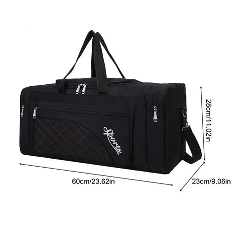 Oxford Dry Wet Separation Bags Large Capacity Portable Gym Bags Multifunctional Wear-resistant Side Zippers for Travel Swimming Zen fit plus