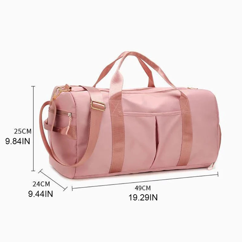Gym Bag for Women with Shoe Compartment Durable Lightweight Yoga Large Handbag Zen fit plus