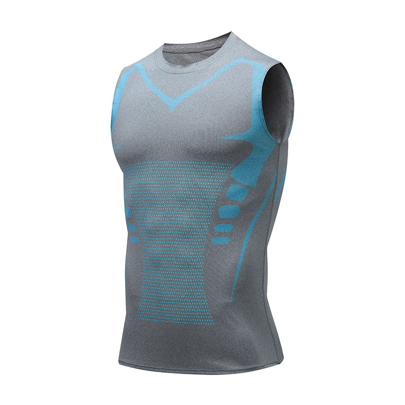 Compression Tank Top Men Gym Shirt Sleeveless Quick Dry Printing Sportswear Male Fitness Bodybuilding Vest Workout Muscle Top Zen fit plus