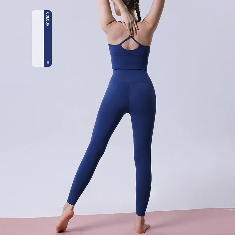 2 Piece Yoga Clothes Women's Tracksuit Athletic Wear Pilates Fitness Suit Gym Workout Push Up Clothes Sports Bra Leggings Suit Zen fit plus