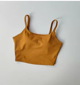 Small Sling Vest Integrated Fixed Gathering Sports Underwear Women's Bra Beauty Back Training Fitness Bra Summer Clothing Suit Zen fit plus