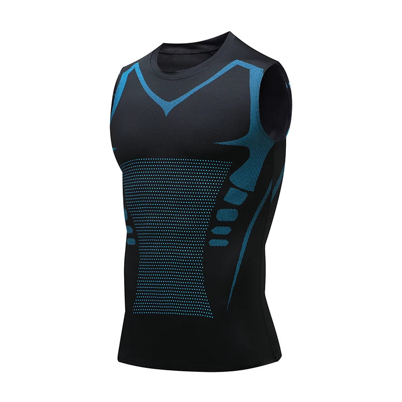 Compression Tank Top Men Gym Shirt Sleeveless Quick Dry Printing Sportswear Male Fitness Bodybuilding Vest Workout Muscle Top Zen fit plus