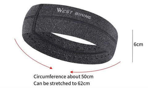 WEST BIKING Sports Headband Anti-slip Sweat Absorbing Elastic Sweatband Quick Dry Men Women Running Fitness Gym Cycling Headwear - Zen Fit Plus