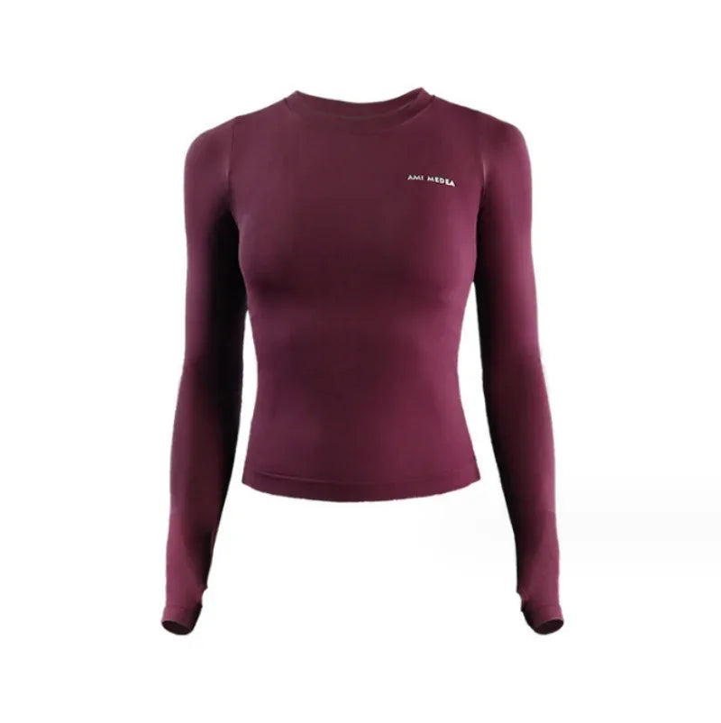 Long Sleeve Yoga Shirts Sport Top Fitness Clothes Wear for Women Gym Femme Jersey Mujer Running - Zen Fit Plus