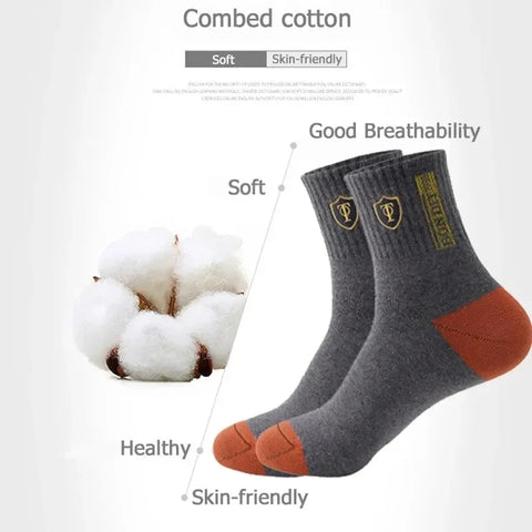 Hot sale Men's Sports Socks 5 Pairs Summer Casual Sweat Absorbent Comfortable Thin Breathable Middle Tube Basketball Socks Zen fit plus