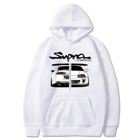 Initial D Supra Hoodies For Men And Women, Manga Print Loose Casual Sweatshirt, Long Sleeve, Japanese Style, Spring Autumn S-3xl Zen fit plus
