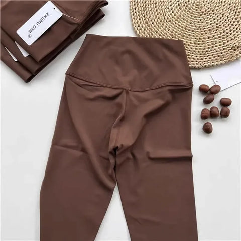 Fitness Women Sport Seamless Leggings High Waist Elastic Solid Yoga Leggings Gym Jogging Quick Dry Push Up Slim Pants Female - Zen Fit Plus