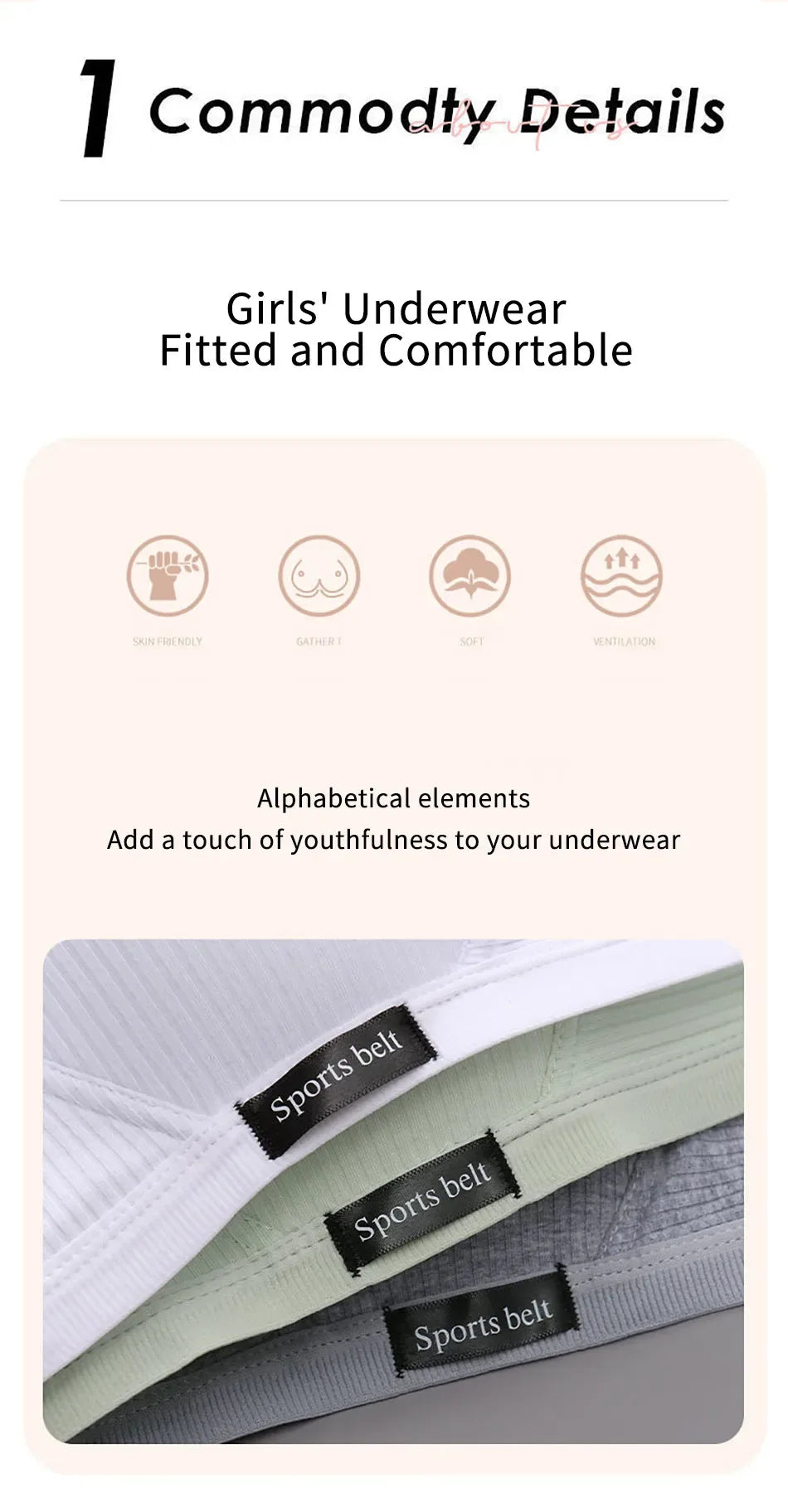 Sport Underwear for Teens Seamless Girl No Underwire Training Bra Soft Skin-Friendly School Girl Small Size Bra Clothing - Zen Fit Plus