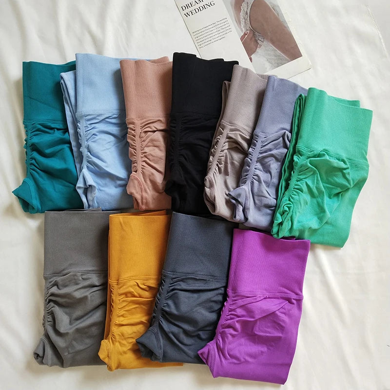 Seamless Sport Yoga High Waist Pants Leggings Sport See Through Yoga Gym Running Quick Dry Pants Scrunch Butt Pants Zen fit plus