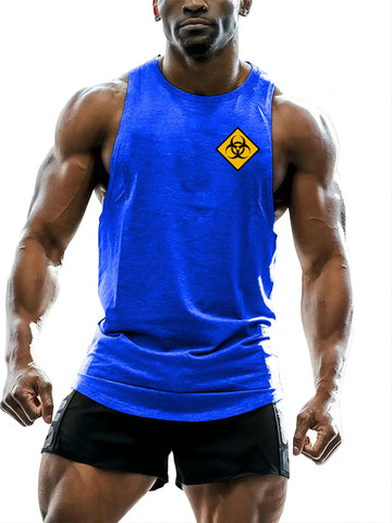 Adult Men'S Tank Tops Clothing 2d Fun Printed Round Neck Summer Basketball Sleeveless Outdoor Sports Gym Quick Dry New Style Zen fit plus