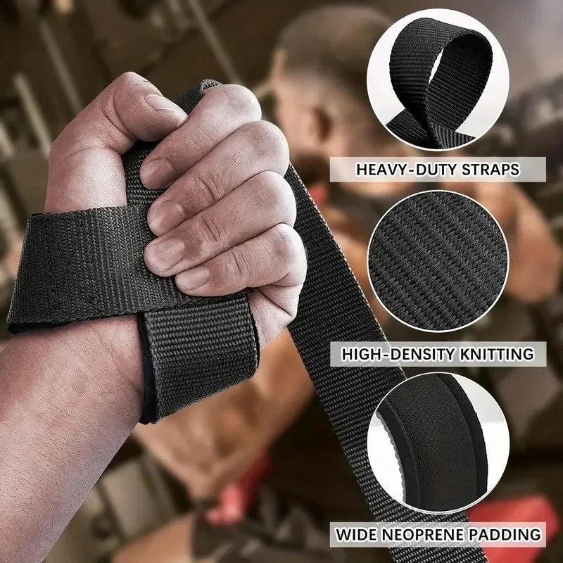 Weightlifting Wrist Straps Strength Training Adjustable Non-slip Gym Fitness Lifting Strap Wrist Support Sports Grip Band Zen Fit Plus