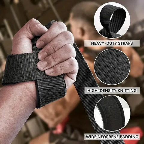 Weightlifting Wrist Straps Strength Training Adjustable Non-slip Gym Fitness Lifting Strap Wrist Support Sports Grip Band Zen Fit Plus