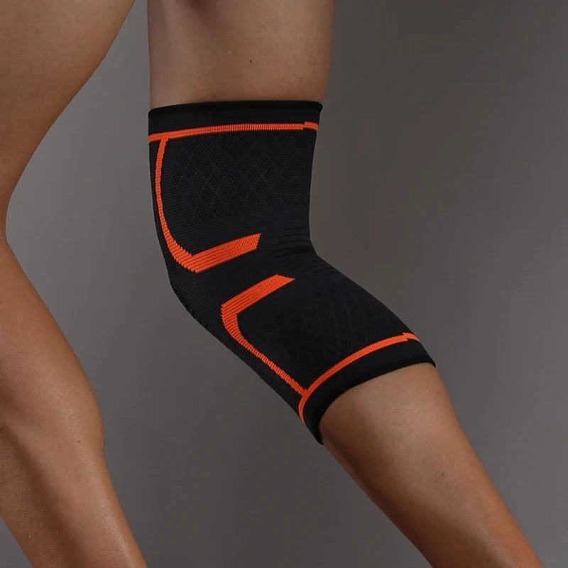 1 Pc Elastic Breathable Compression Knee Support Sleeve for Basketball Running Cycling Zen Fit Plus
