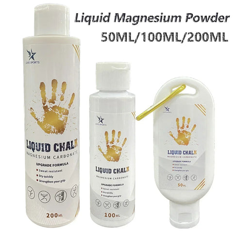 NEW 50/100/200ml Liquid Chalk Sports Magnesium Powder Fitness Weight Lifting Anti Slip Cream Grip Weight Lifting Climbing Gym - Zen Fit Plus