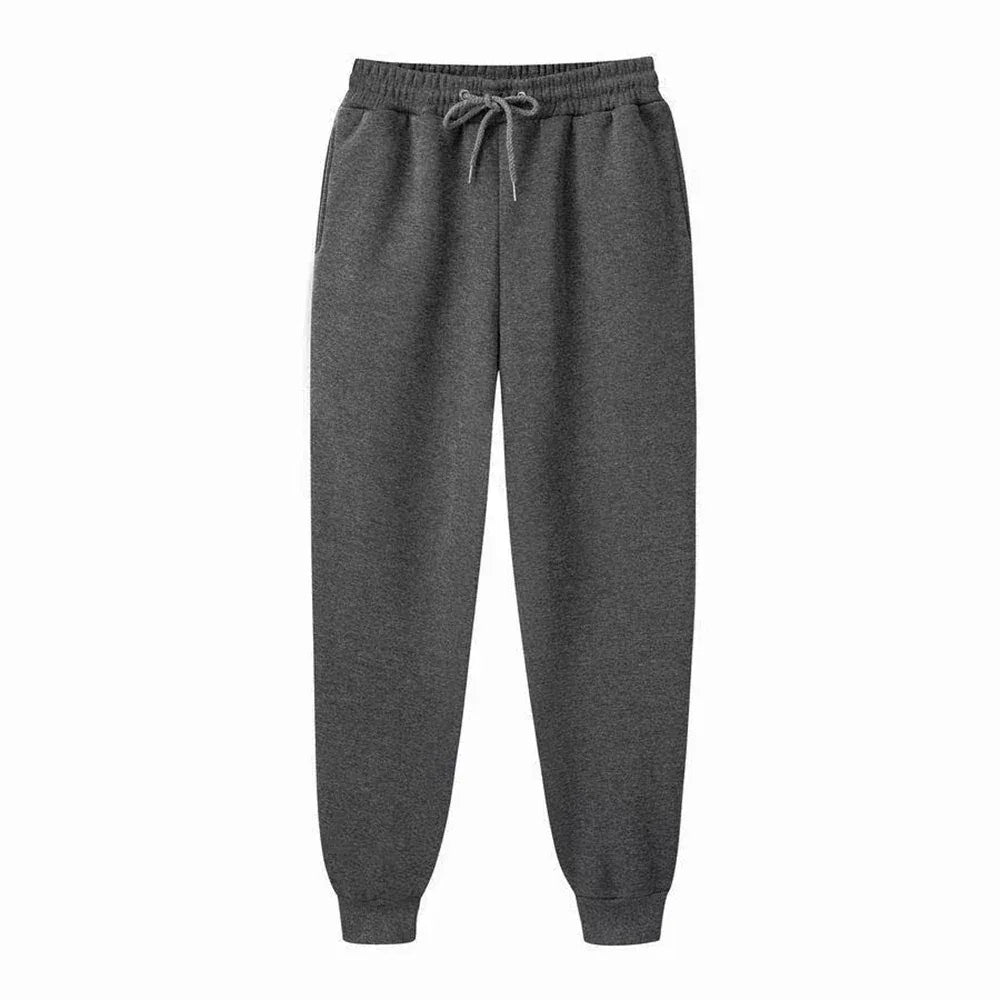 Men's Sweatpants Spring Autumn Fleece Pants Sport Long Pants Casual Drawstring Pockets Trousers Oversize Sweatpants For Men - Zen Fit Plus