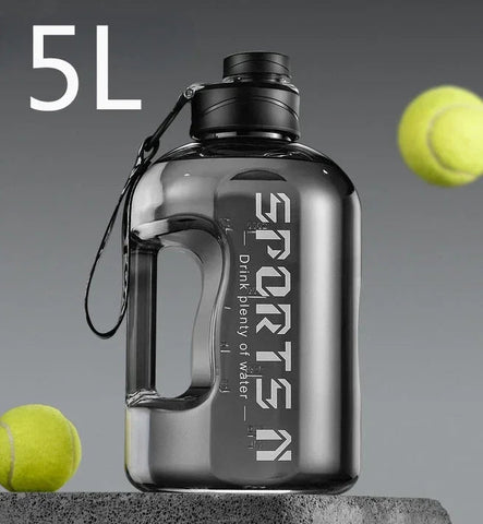 1L UP To 5L Gym Cycling Bottle Cup Outdoor Sport Large Capacity Water Bottle Kettle Fitness BPA FREE Scale Drink Bottle for Men Zen fit plus