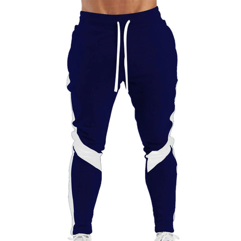 New Men's Autumn and Winter Casual Color Matching Trousers Korean Style Clothes Fashionable Sports and Fitness Pants Hiking Gym Zen fit plus