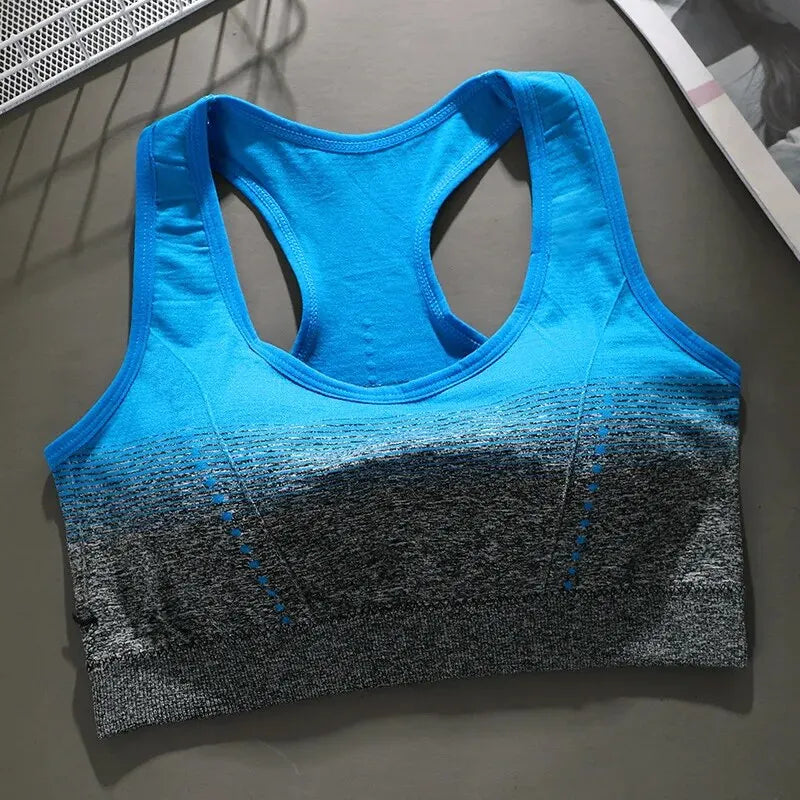Seamless Sports Bra, Shock-absorbing, Steel Ring Free, Fashionable Vest, Breathable, Quick Drying Yoga Vest, Stress Free Fitness Zen fit plus
